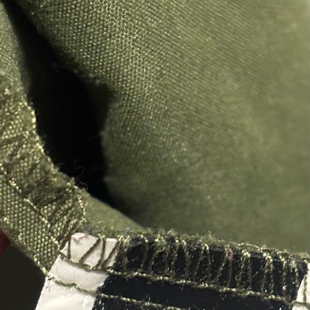 Olive Green Button-Up Blouse - Picture 2 of 3